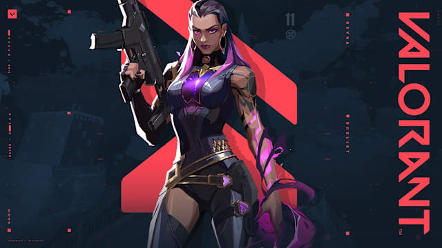 Reyna splash art in Valorant